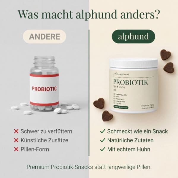 Was macht Alphund anders als generische Probiotik-Pillen für Hunde